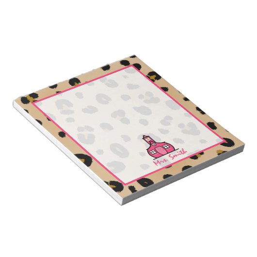 Bloc-notes Leopard enseignant (Incliné)