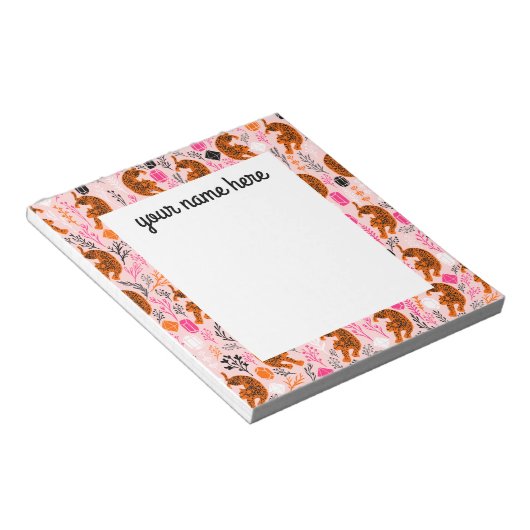 Bloc-notes Leopard personnalisé (Incliné)