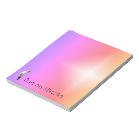 Bloc-notes - Les chats sont des miracles avec étoi (Tourné)