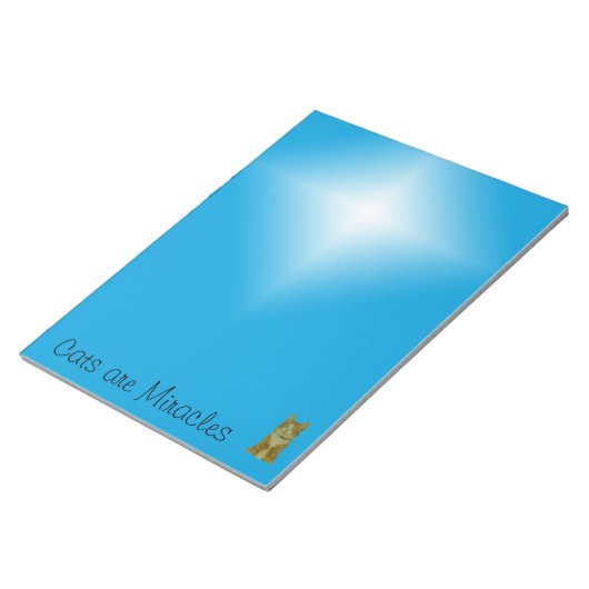 Bloc-notes - Les chats sont des miracles (grands) (Incliné)