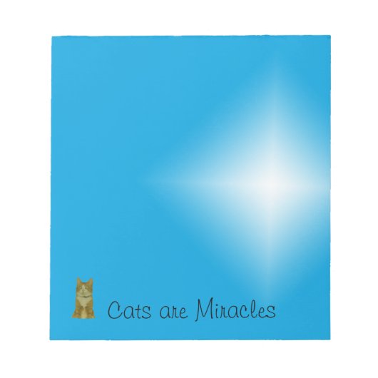 Bloc-notes - Les chats sont des miracles (petits) (Devant)