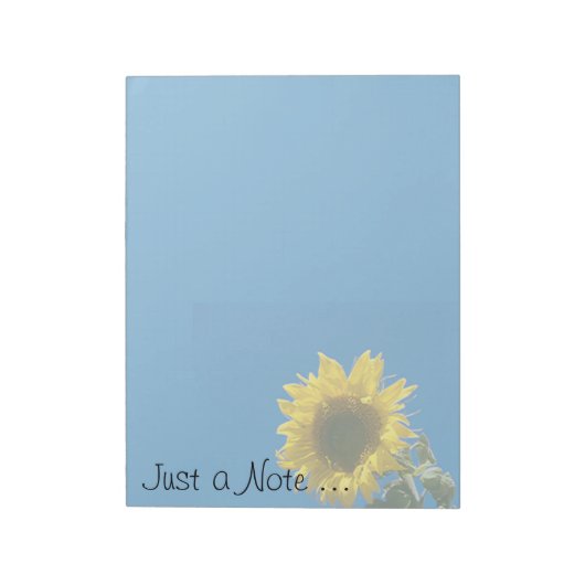 Bloc-notes LG - tournesol "Juste une note" (Tourné)