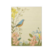 Bloc-notes ligné Bluebird & Wildflowers (Tourné)