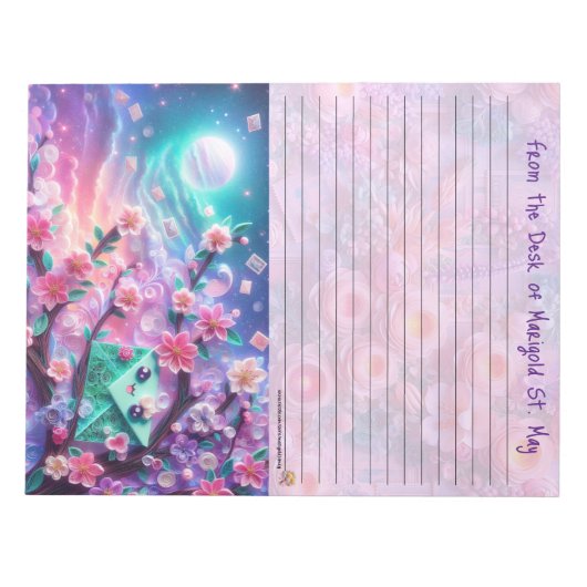 Bloc-notes ligné Happy Mail (Devant)