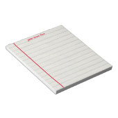 Bloc-notes ligné personnalisé (Incliné)