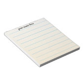 Bloc-notes ligné personnalisé (Incliné)