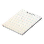 Bloc-notes ligné personnalisé (Tourné)