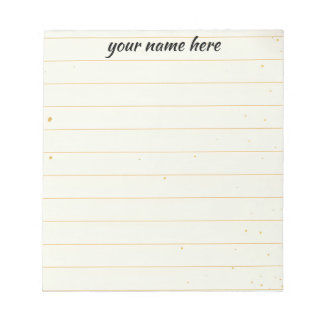 Bloc-notes ligné personnalisé