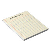 Bloc-notes ligné personnalisé (Incliné)