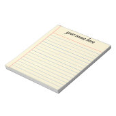 Bloc-notes ligné personnalisé (Tourné)