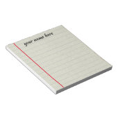 Bloc-notes ligné personnalisé (Incliné)