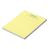 Bloc-notes ligné personnalisé avec couleur personn (Tourné)