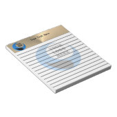 Bloc-notes ligné personnalisé avec logo (Incliné)