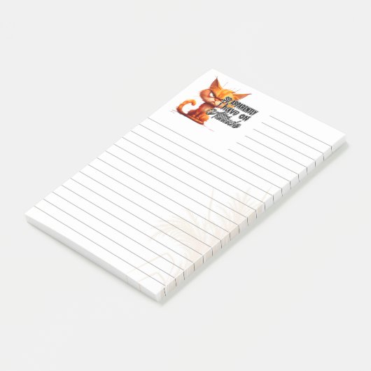 Bloc-notes ligné Post-it® 3M à l'effigie de Grumpy (Incliné)