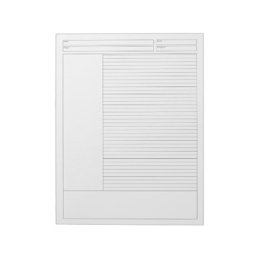Bloc-notes ligné pour école / projet (Tourné)