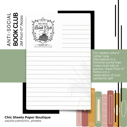 Bloc-notes lignés 3M Post-it® pour club de lecture