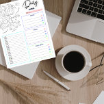 Bloc-notes Liste des tâches quotidiennes Doodle<br><div class="desc">Utilisez ce bloc-notes déchiré pour gribouiller toutes les choses dont vous avez besoin pour vous en sortir. Une liste de doodle quotidien à faire avec des couleurs simples qui vous aidera avec vos tâches pour chaque jour.</div>
