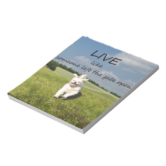 Bloc-notes "Live Like One Left Gate Open" (Tourné)