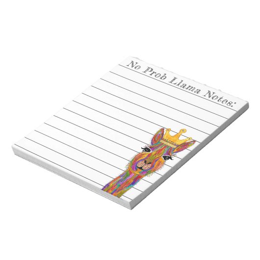 Bloc-notes Llama Alpaca mignon et coloré (Tourné)