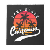 Bloc-notes Long Beach Retro Sunset (Devant)