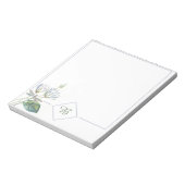 Bloc-notes lotus et libellule (Tourné)