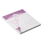 Bloc-notes lys violets (Incliné)