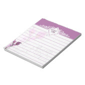 Bloc-notes lys violets (Tourné)