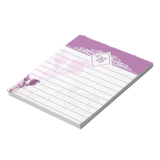 Bloc-notes lys violets (Tourné)