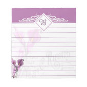 Bloc-notes lys violets (Devant)