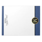 Bloc-notes M Lettre moderne (Devant)