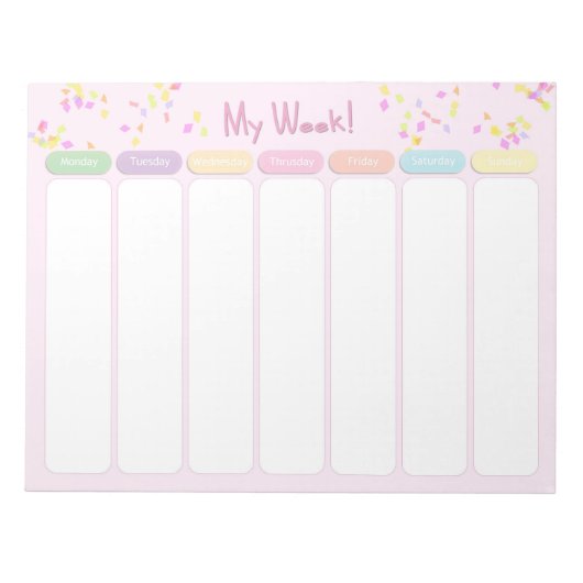 Bloc-notes Ma semaine (Devant)