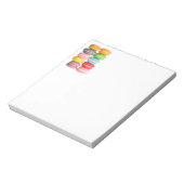 Bloc-notes Macarons 5,5 po x 6 po (Tourné)