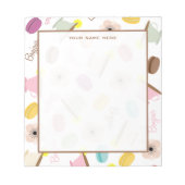 Bloc-notes Macarons Anemones & Teups (Devant)