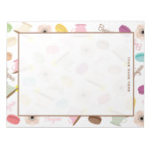 Bloc-notes Macarons Anemones & Teups (Devant)