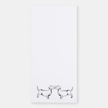 Bloc-notes magnétique Dachshund Love