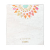 Bloc-notes Mandala Chakra Lotus Flower (Devant)