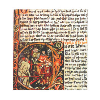 Bloc-notes manuscrit médiéval