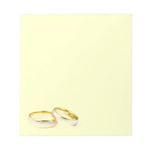 Bloc-notes mariage anneaux (Devant)
