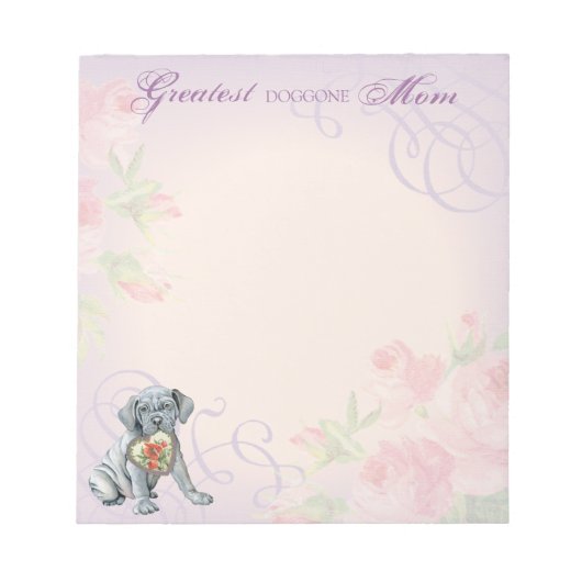 Bloc-notes Mastino Heart Mom (Devant)