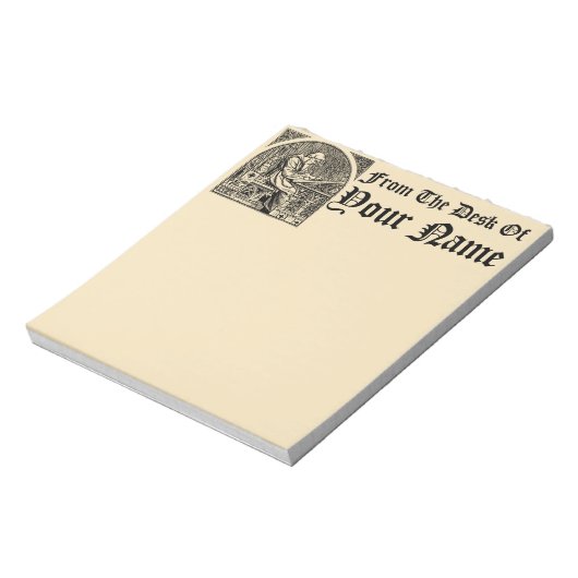 Bloc-notes médiéval pour Modèle Scriptorium (Tourné)