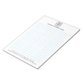 Bloc-notes Mémorandum Graphique de Société Minimal (Incliné)