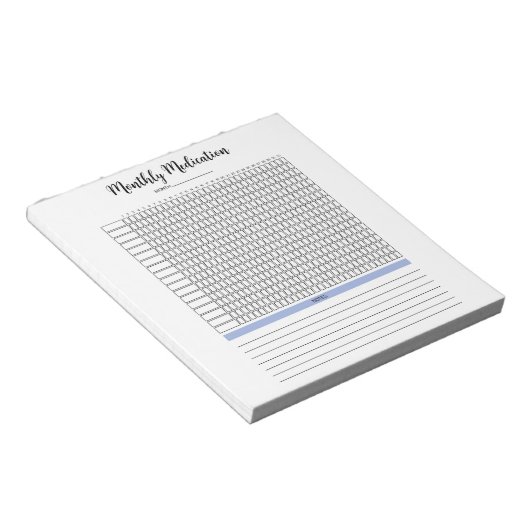 Bloc-notes mensuel du module de traitement (Incliné)