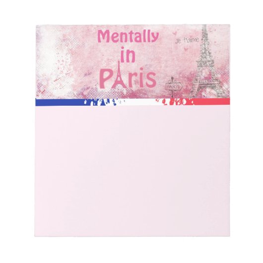 Bloc-notes Mental À Paris (Devant)