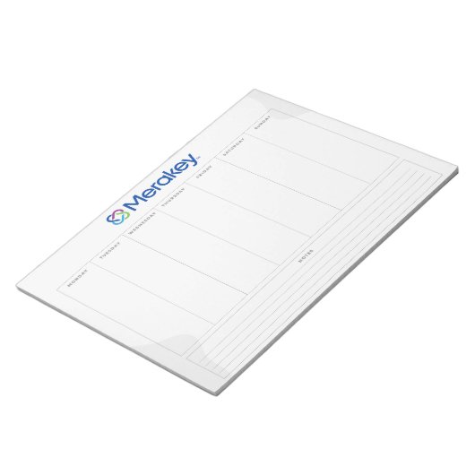 Bloc-notes Merakey Weekly Planner (Incliné)