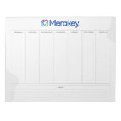 Bloc-notes Merakey Weekly Planner (Devant)
