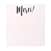 Bloc-notes Merci (Devant)
