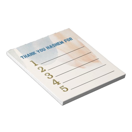 Bloc-notes Merci Hashem (Incliné)