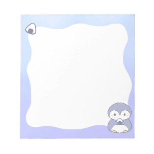 Bloc-notes Mignon Manchot Mémo Pastel Kawaii