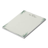 Bloc-notes minimal simple floral palmier pour ense (Tourné)