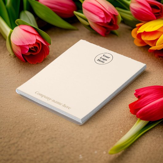 Bloc-notes minimaliste beige simple